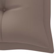Възглавница за градинска пейка таупе 180x(50+50)x7 см оксфорд