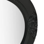 Стенно огледало, бароков стил, 50 см, черно