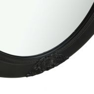 Стенно огледало, бароков стил, 50x60 см, черно
