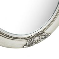 Стенно огледало, бароков стил, 50x70 см, сребристо