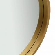 Стенно огледало с каишка, 50 см, златисто