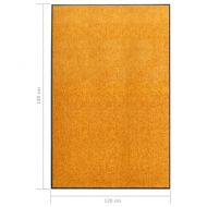 Перима изтривалка, оранжева, 120x180 см