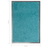 Перима изтривалка, синьо-зелена, 40x60 см