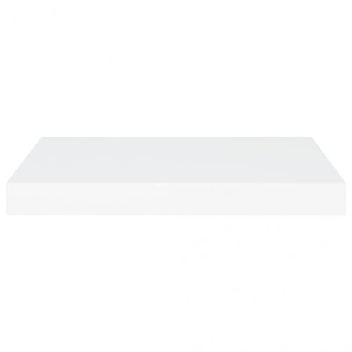 Окачен стенен рафт, бял, 50x23x3,8 см, МДФ