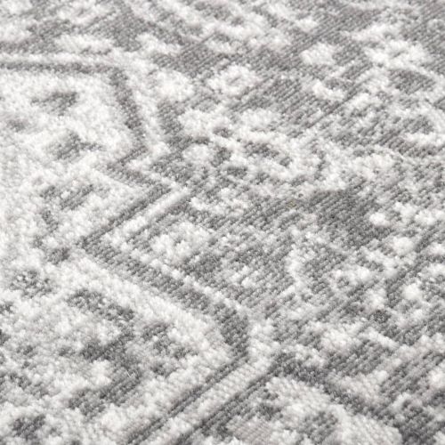 Външен килим, плоскотъкан, 115x170 см, светлосив