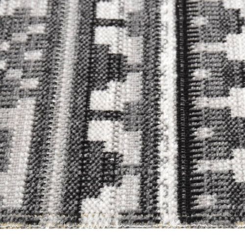 Външен килим, плоскотъкан, 80x250 см, тъмносив