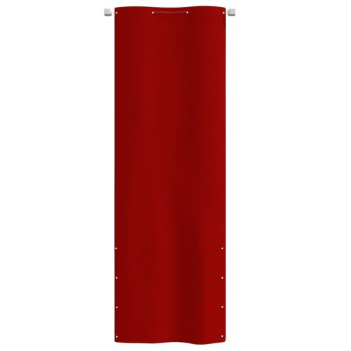 Балконски параван, червен, 80x240 см, оксфорд плат