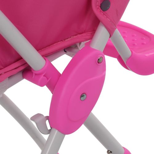 Високо бебешко столче за хранене, розово и бяло