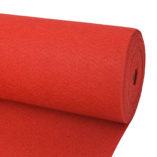 Изложбен килим, изчистен, 1,2x12 м, червен