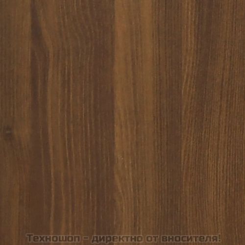 Стенен шкаф, кафяв дъб, 80x33x80 см, инженерно дърво