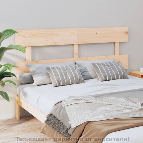 Горна табла за легло, 154x3x81 см, бор масив
