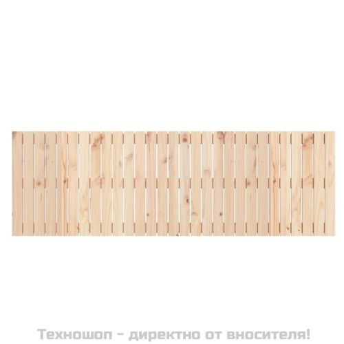 Стенна табла за спалня, 185x3x60 см, борово дърво масив