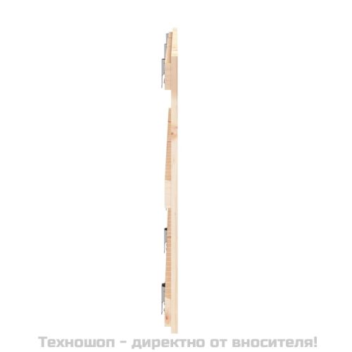 Стенна табла за спалня, 185x3x60 см, борово дърво масив