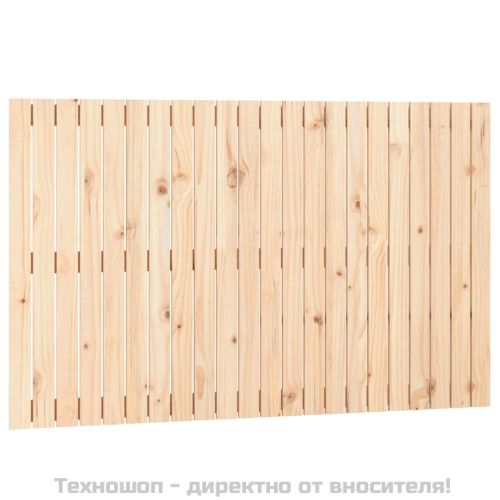 Стенна табла за спалня, 140x3x90 см, борово дърво масив