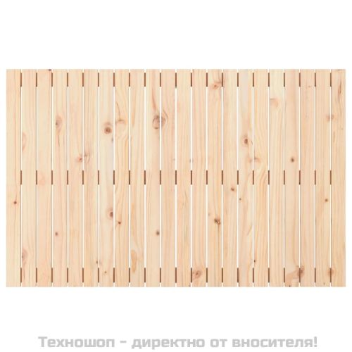 Стенна табла за спалня, 140x3x90 см, борово дърво масив