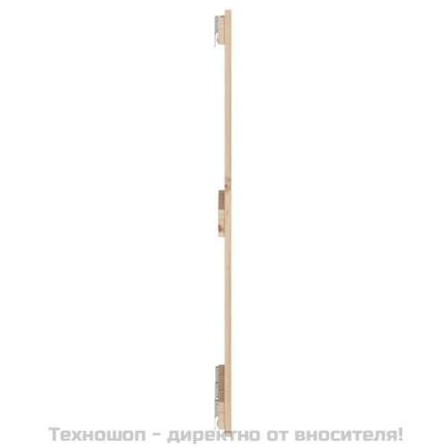 Стенна табла за спалня, 140x3x90 см, борово дърво масив