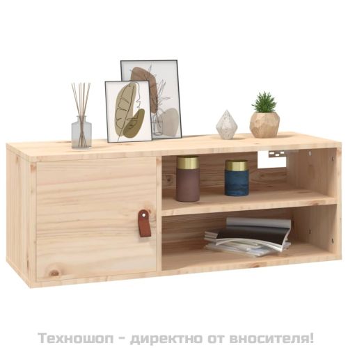 Стенни шкафове, 2 бр, 80x30x30 см, бор масив