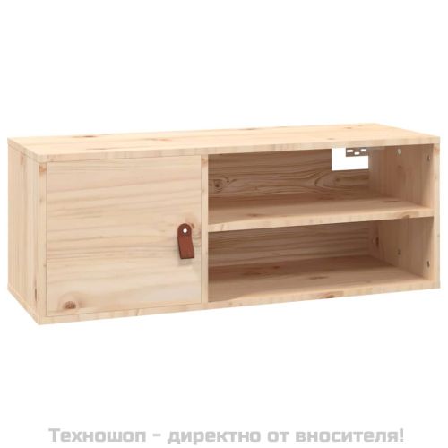 Стенни шкафове, 2 бр, 80x30x30 см, бор масив