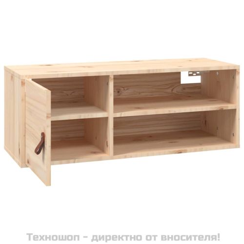 Стенни шкафове, 2 бр, 80x30x30 см, бор масив