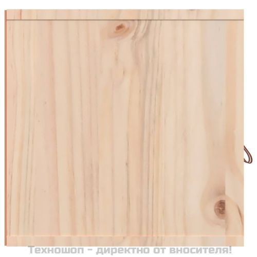 Стенни шкафове, 2 бр, 80x30x30 см, бор масив