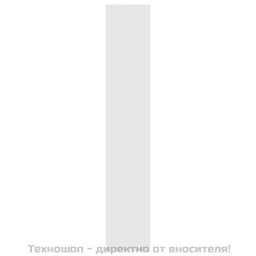 Библиотека/разделител за стая бяла 80x30x166 см инженерно дърво