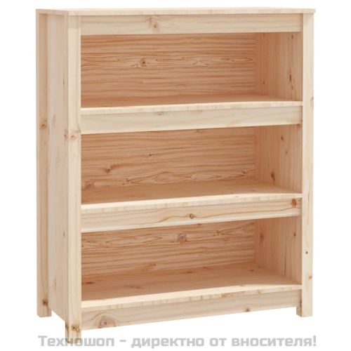 Библиотека, 80x35x97 см, борово дърво масив