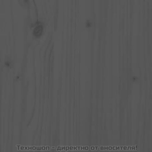 Библиотека/разделител за стая, сива, 51x25x163,5 см, бор масив