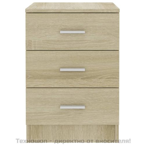 Нощни шкафчета, 2 бр, дъб сонома, 38x35x56 см, инженерно дърво
