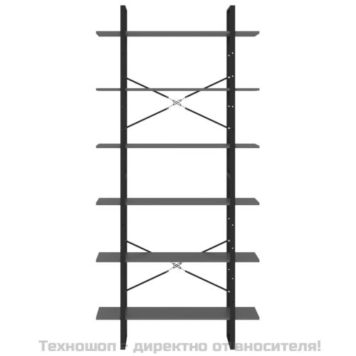 Висок шкаф, сив, 100x30x210 см, инженерно дърво