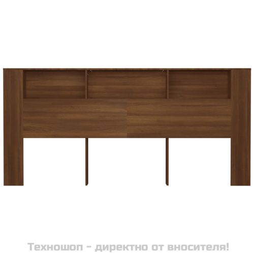 Табла за легло тип шкаф, кафяв дъб, 220x18,5x104,5 см