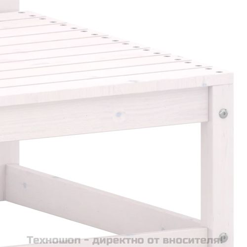 Градински ъглов диван, бор масив