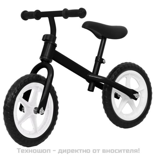 Детски велосипед за балансиране, гуми 11 цола, черен