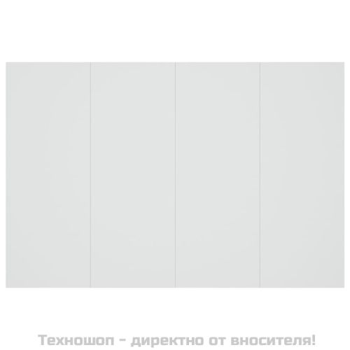 Горна табла за легло, бяла, 120x1,5x80 см, инженерна дървесина