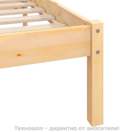 Рамка за легло, бор масив, 140х190 см