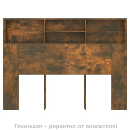 Табла за легло тип шкаф, опушен дъб, 140x19x103,5 см