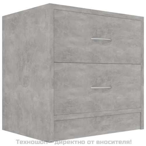 Нощни шкафчета, 2 бр, бетоново сиво, 40x30x40 см, ПДЧ