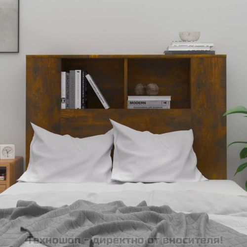 Табла за легло тип шкаф, опушен дъб, 100x18,5x104,5 см