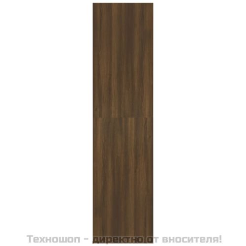 Гардероб, кафяв дъб, 100x50x200 см, инженерно дърво