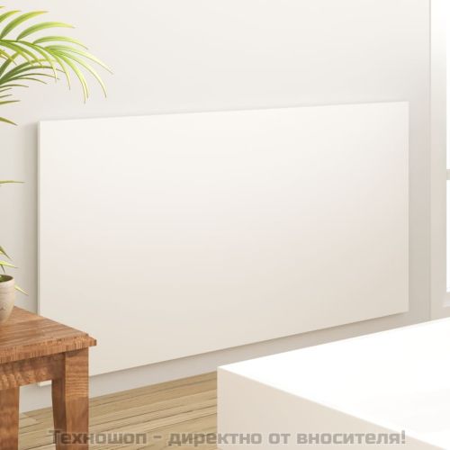 Горна табла за легло, бяла, 160x1,5x80 см, инженерна дървесина