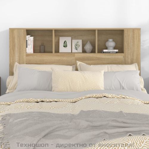 Табла за легло тип шкаф, дъб сонома, 140x18,5x104,5 см