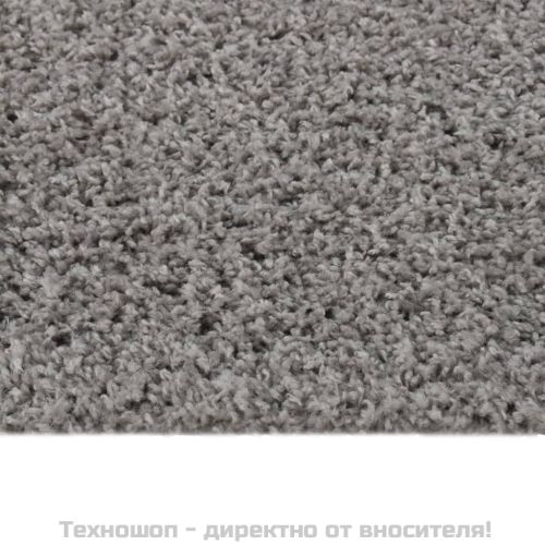 Шаги килим с дълъг косъм, сив, 120x170 см
