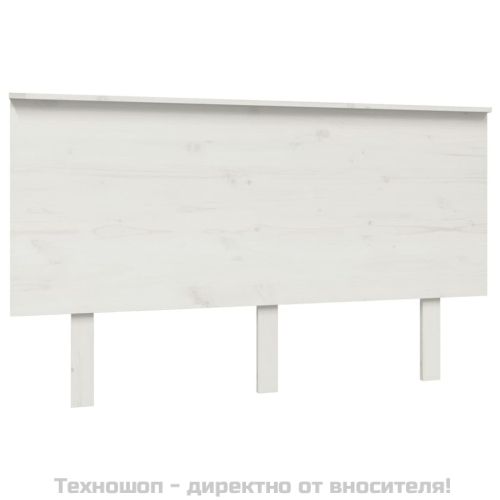 Горна табла за легло, бяла, 184x6x82,5 см, бор масив