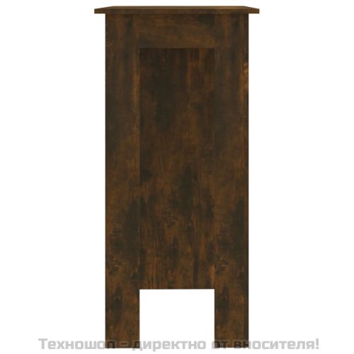 Бар маса с рафт, сонома дъб, 102x50x103,5 см, инженерно дърво