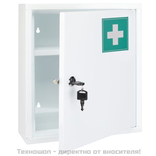 HI Домашна аптечка за стена, 31,5x10x36 см, стомана