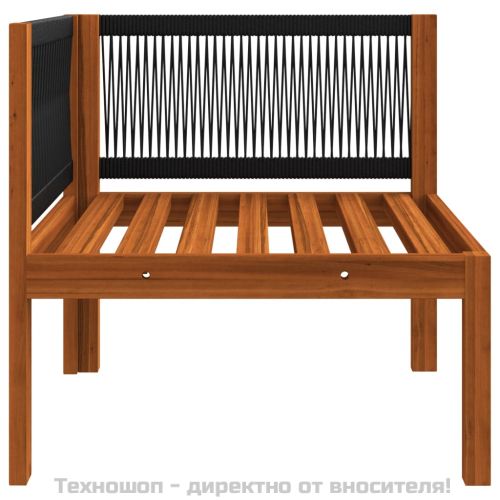 Градински ъглови дивани, 2 бр, с възглавници, акация масив