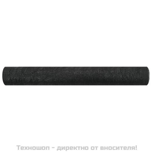Засенчваща мрежа черна 1,8x25 м HDPE 75 г/м²