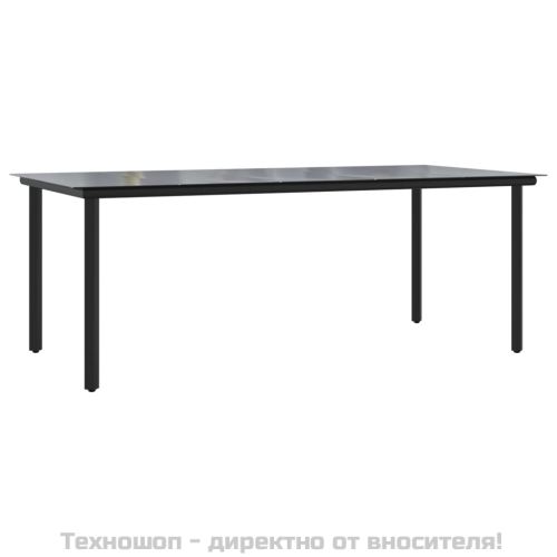 Градински трапезен комплект от 7 части, полиратан