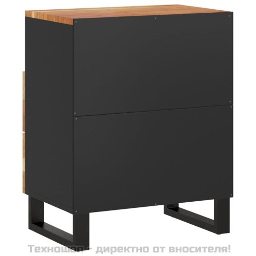 Нощно шкафче 50x33x62 см масивна акация и инженерно дърво