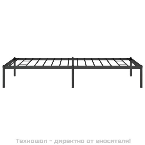 Метална рамка за легло, черна, 90x190 см