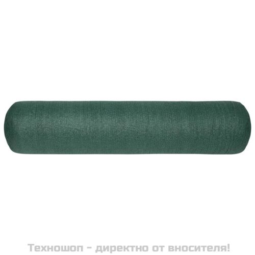 Засенчваща мрежа зелена 1,5x50 м HDPE 195 г/м²